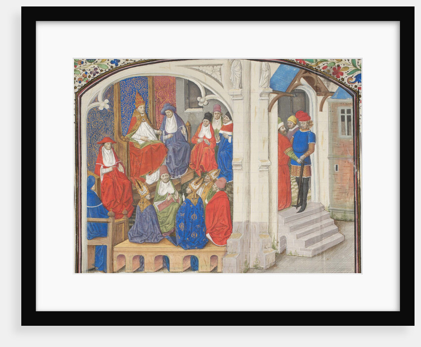 The Council of Clermont in 1095. Miniature from the Historia by William of Tyre, 1460s by Anonymous