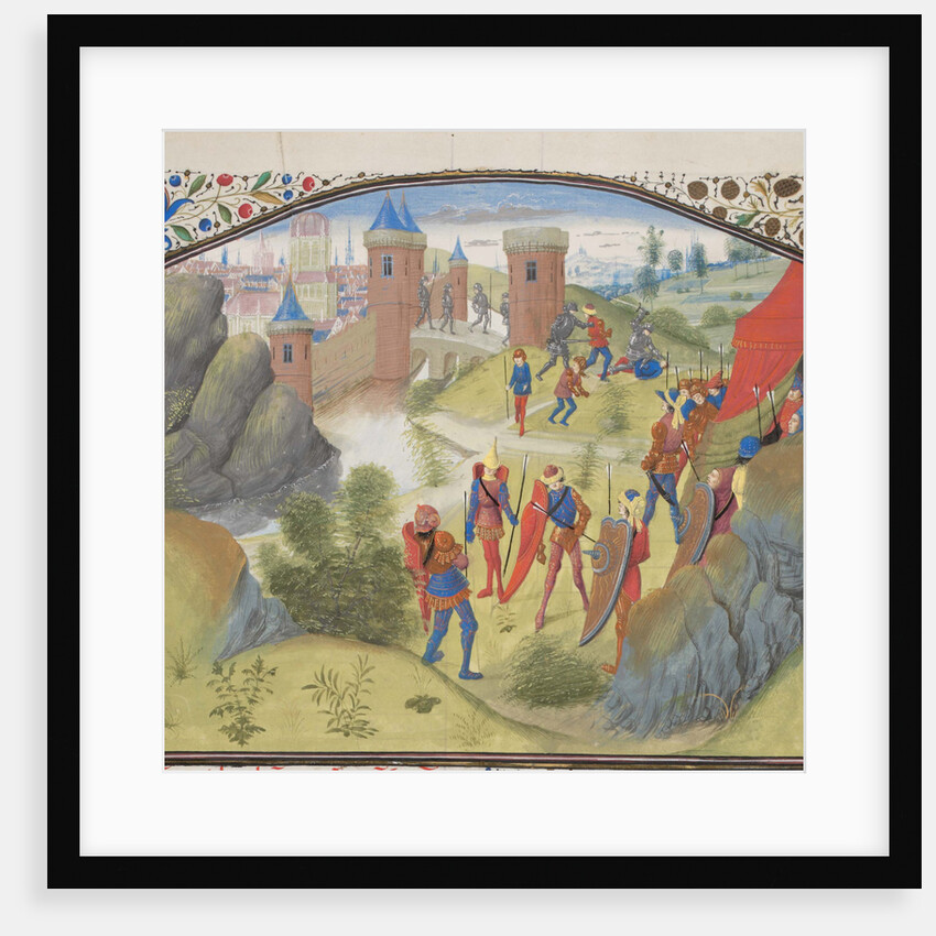 The Siege of Antioch. Miniature from the Historia by William of Tyre, 1460s by Anonymous