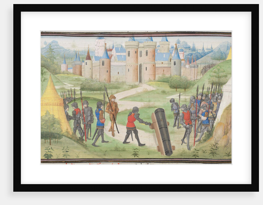 Camp of the Crusaders near Jerusalem. Miniature from the Historia by William of Tyre, 1460s by Anonymous