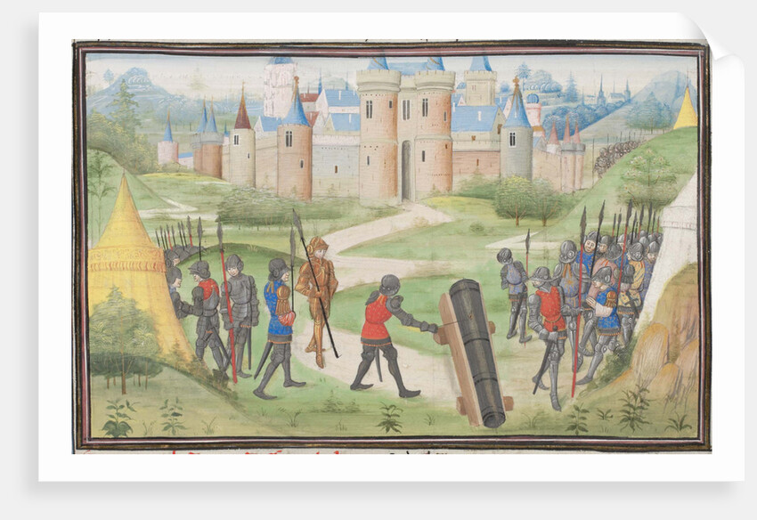 Camp of the Crusaders near Jerusalem. Miniature from the Historia by William of Tyre, 1460s by Anonymous