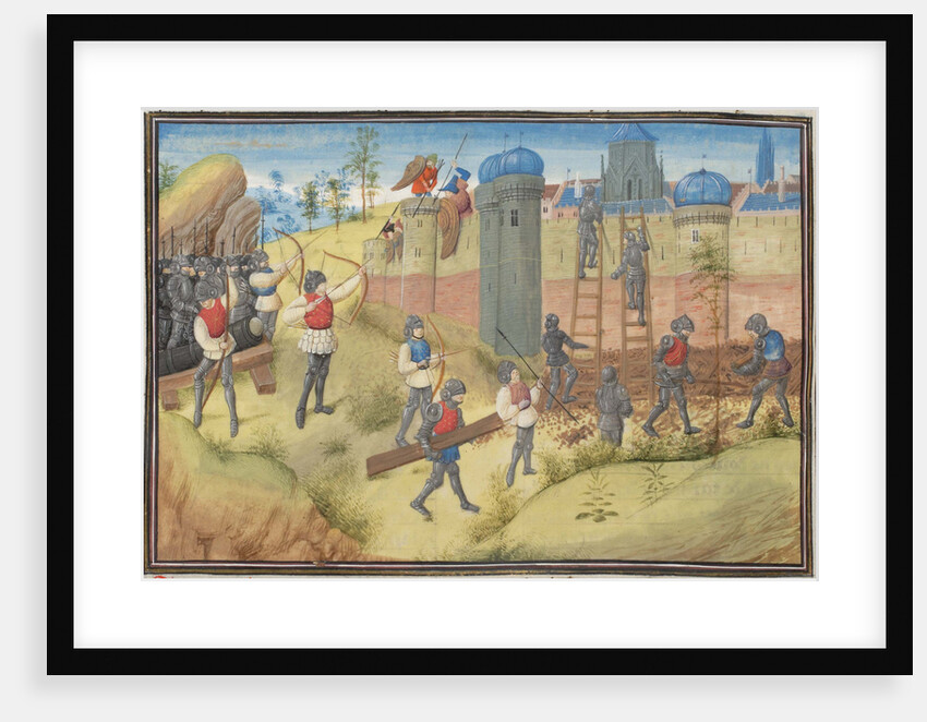 The Siege of Jerusalem, 1099. Miniature from the Historia by William of Tyre, 1460s by Anonymous