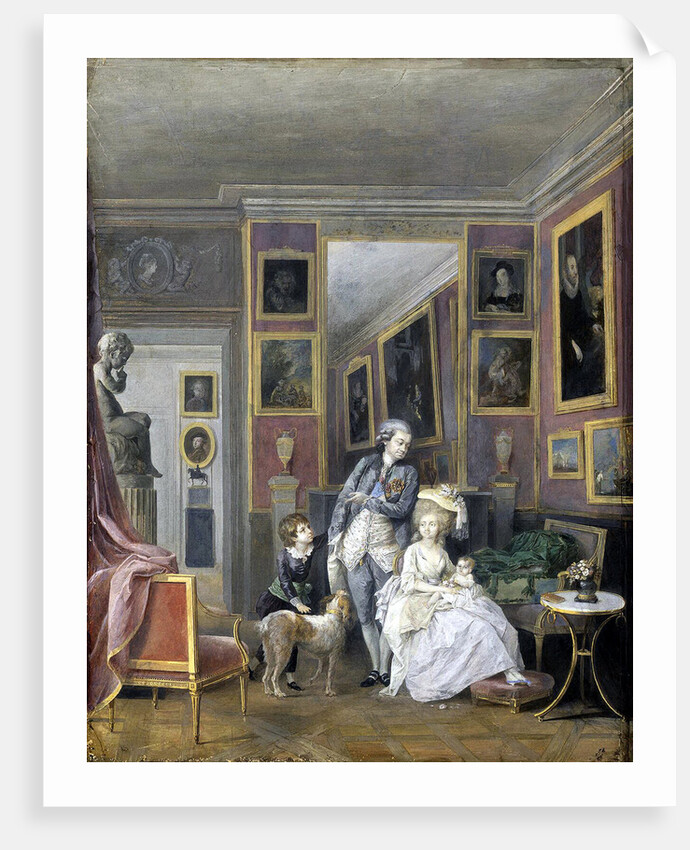 Prince Alexander Sergeevich Stroganov with his wife Ekaterina Petrovna and children, ca 1778 by Anonymous