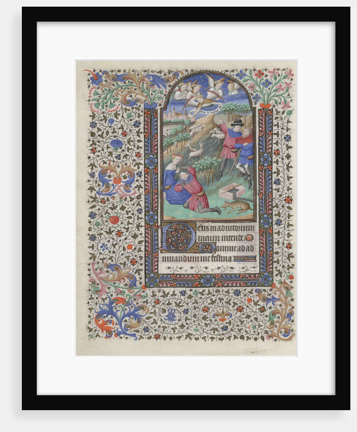 The Annunciation to the Shepherds (Book of Hours), 1440-1460 by Bedford Master