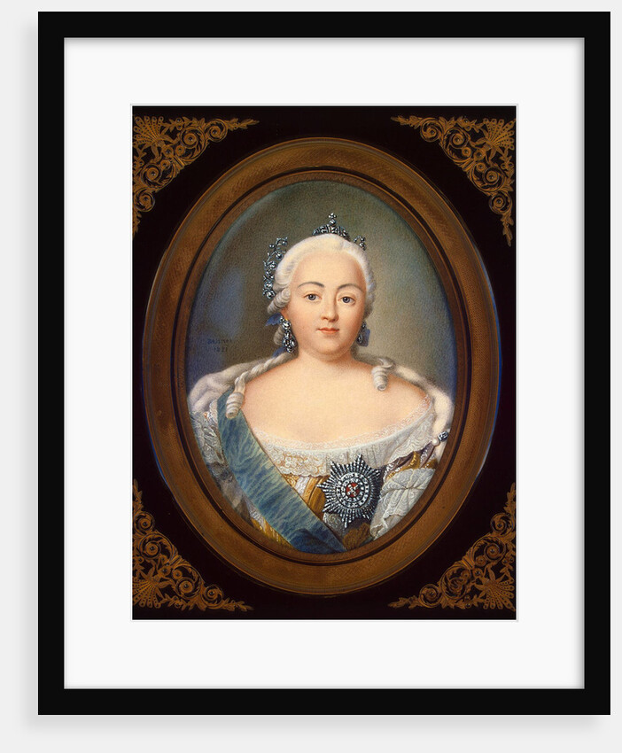 Portrait of Empress Elisabeth Petrovna by Jean-Henri Benner