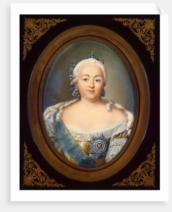 Portrait of Empress Elisabeth Petrovna by Jean-Henri Benner