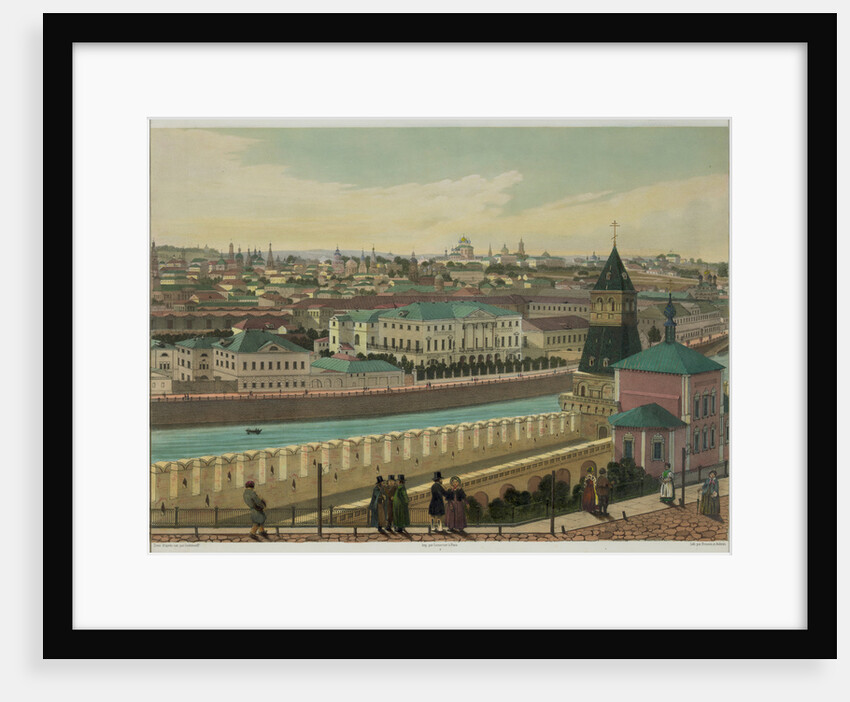 View of Zamoskvorechye from the Kremlin Wall (from a panoramic view of Moscow in 10 parts), ca 1848 by Philippe Benoist