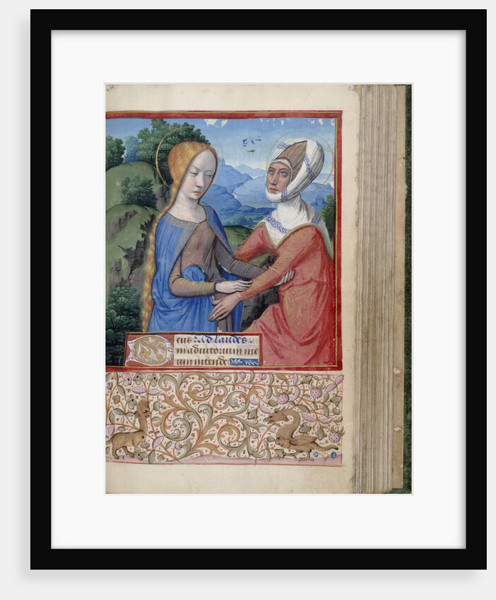 The Visitation (Book of Hours), 1485-1499 by Jean Bourdichon