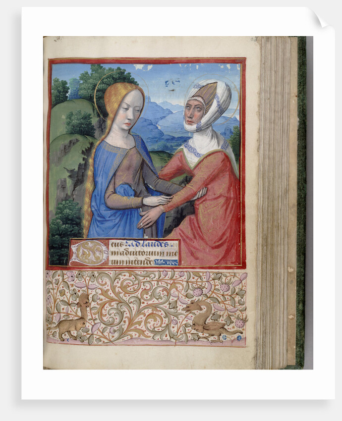 The Visitation (Book of Hours), 1485-1499 by Jean Bourdichon
