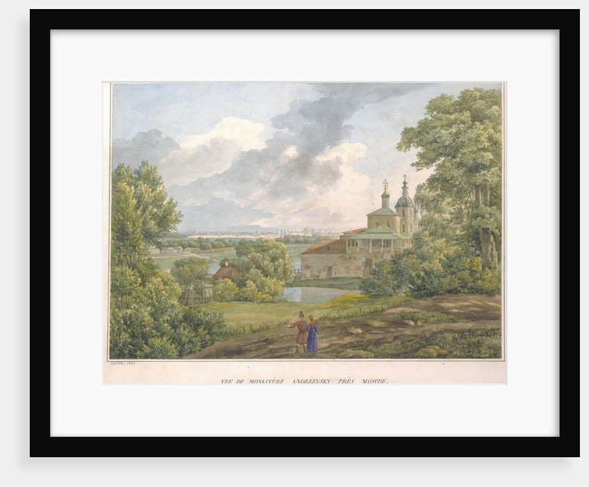 View of Moscow from the Sparrow Hills. The Andreevsky Monastery, 1827 by Auguste Jean Baptiste Antoine Cadolle