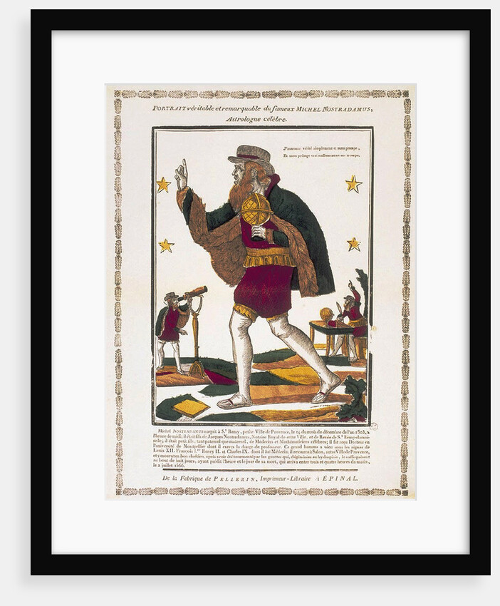 Michel de Nostredame, c. 1810 by Charles Nicolas Canivet