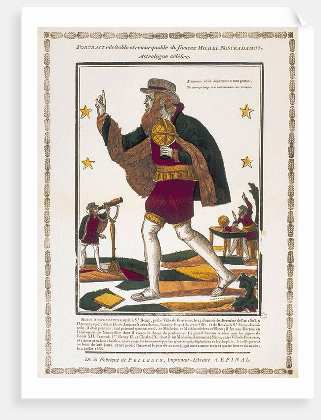 Michel de Nostredame, c. 1810 by Charles Nicolas Canivet