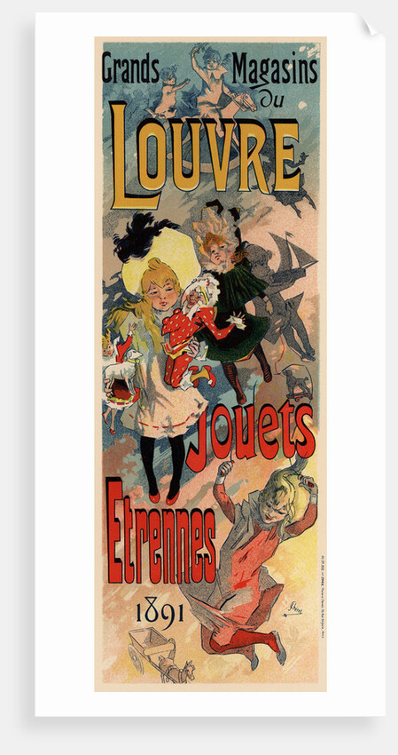 Magasins du Louvre (Poster), 1890 by Jules Chéret