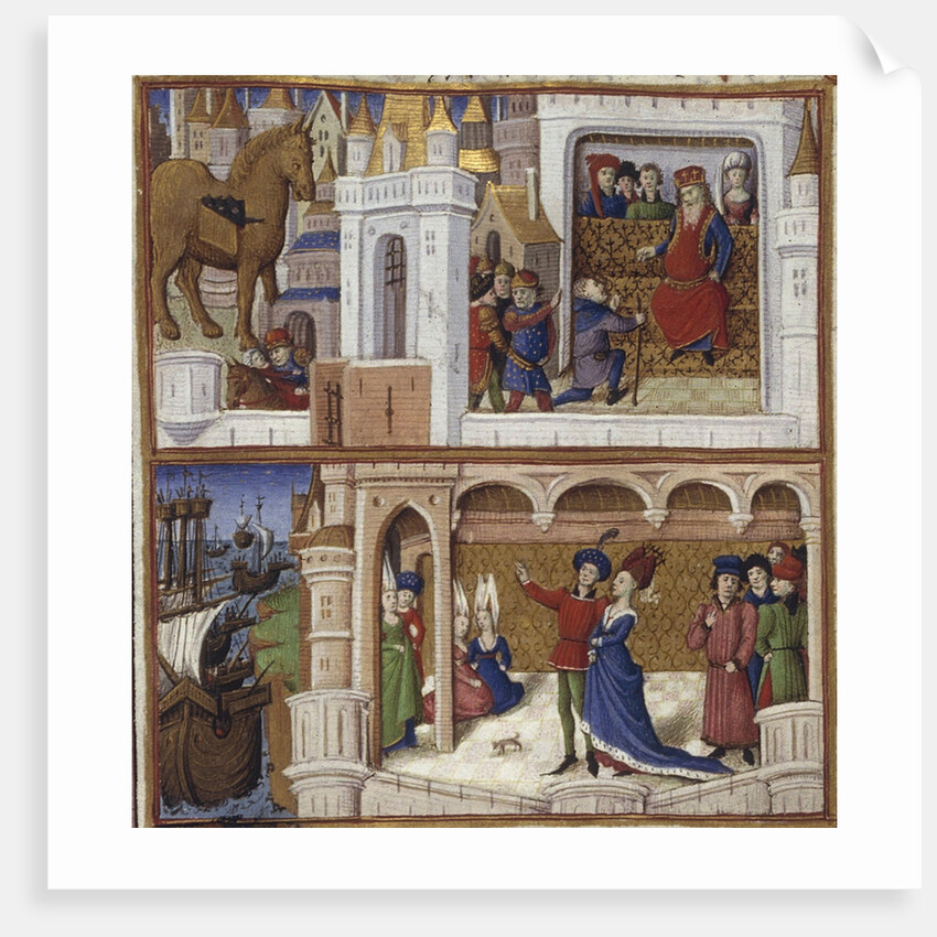Illustration for the Epic The Aeneid by Virgil, 1450-1499 by Coëtivy Master