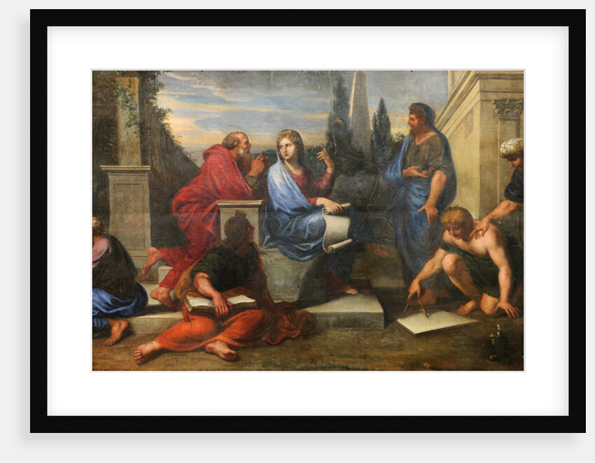 Aspasia surrounded by Greek philosophers by Michel Corneille the Younger