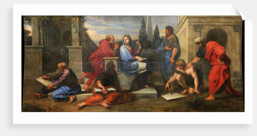Aspasia surrounded by Greek philosophers by Michel Corneille the Younger