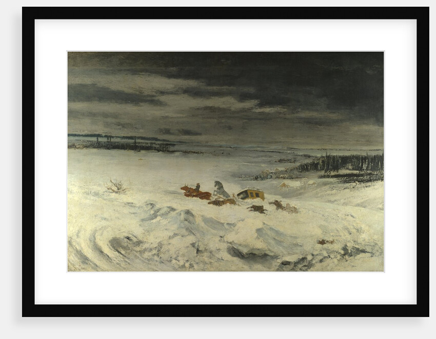 The Diligence in the Snow, 1860 by Gustave Courbet