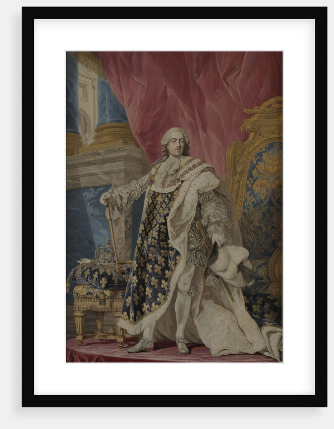 Portrait of Louis XV in his royal costume, ca 1769 by Pierre François Cozette