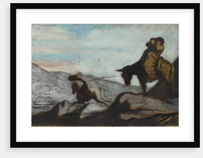 Don Quixote and Sancho Panza, ca 1855 by Honoré Daumier