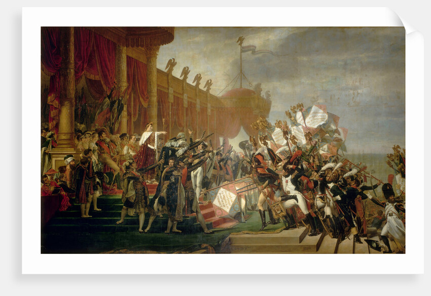 The Army takes an Oath to the Emperor after the Distribution of Eagles, 5 December 1804, 1810 by Jacques Louis David
