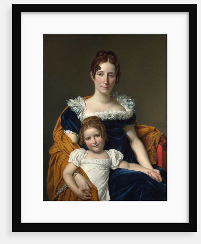 Portrait of the Comtesse Vilain XIIII and her Daughter, 1816 by Jacques Louis David