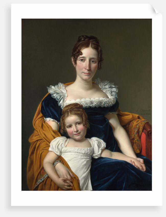 Portrait of the Comtesse Vilain XIIII and her Daughter, 1816 by Jacques Louis David
