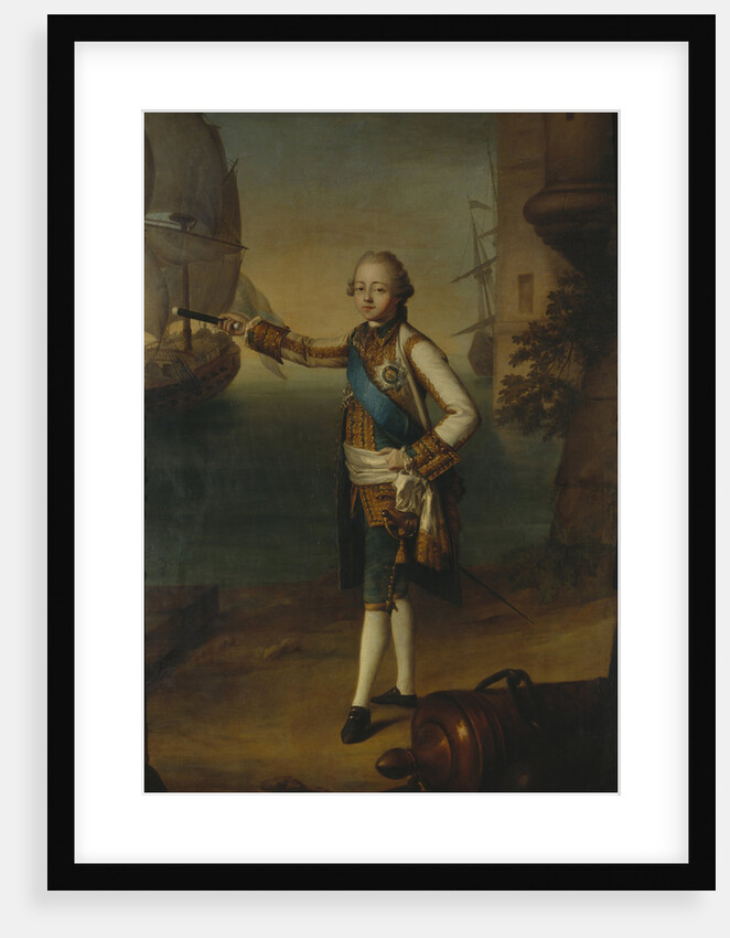 Portrait of Grand Duke Pavel Petrovich in Admiral Uniform, 1769 by Nicolas Benjamin Delapierre