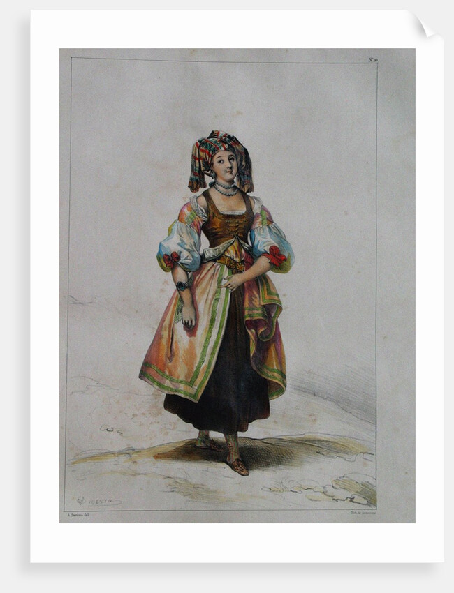 Woman in Russian dress, c. 1843 by Achille Devéria