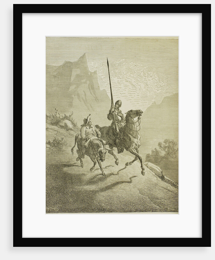 Illustration to the book Don Quixote de la Mancha by M. de Cervantes, 1863 by Gustave Doré