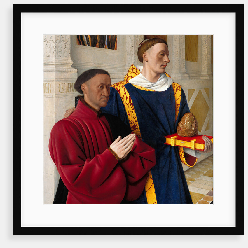 Étienne Chevalier with Saint Stephen, ca 1454 by Jean Fouquet