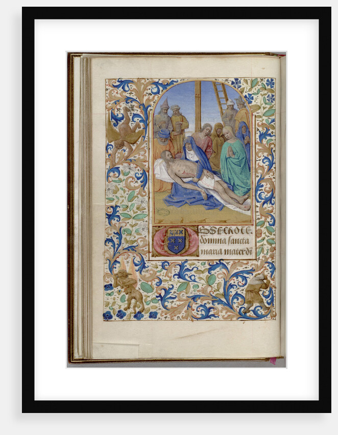 Pietà (Book of Hours), 1450-1499 by Jean Fouquet