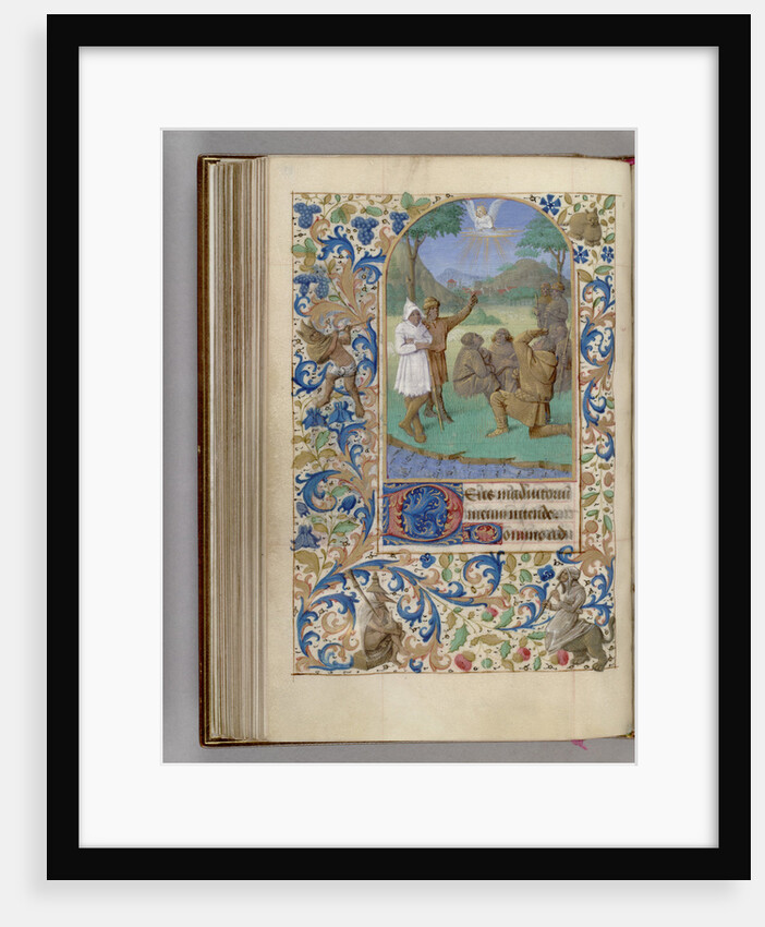The Annunciation to the Shepherds (Book of Hours), 1450-1499 by Jean Fouquet