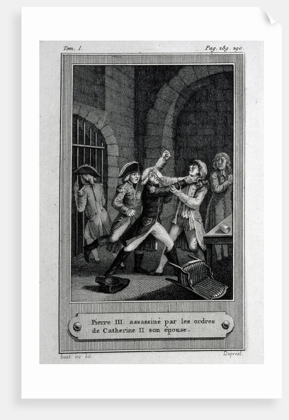 The Assassination of Emperor of Russia Peter III Fyodorovich on 17 July 1762 by French master