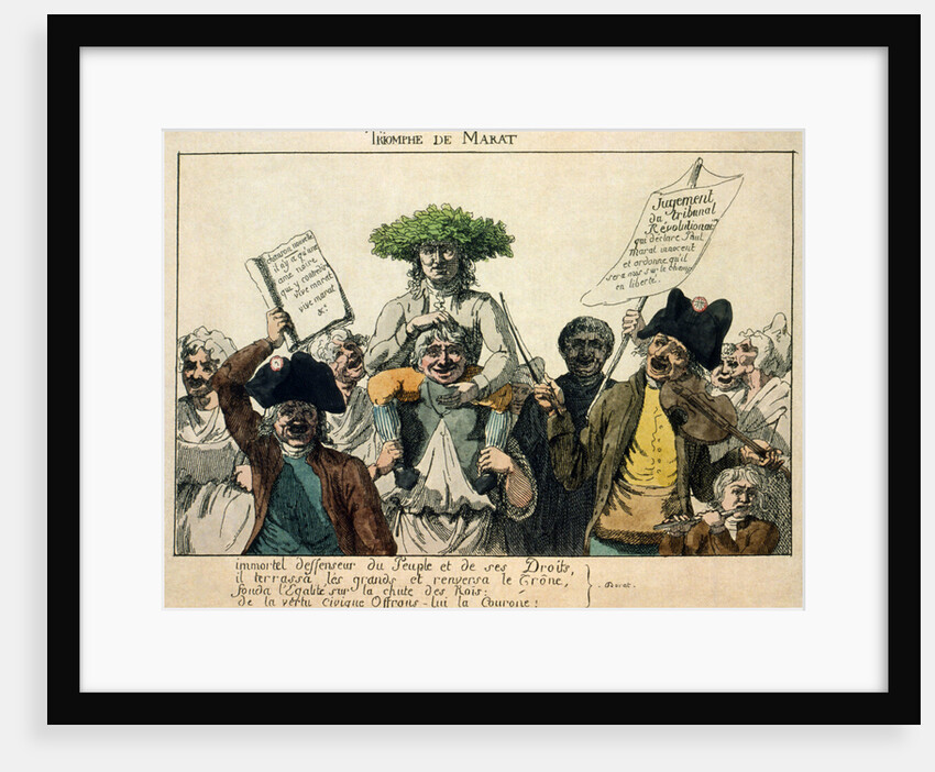 The Triumph of Marat, 1793 by French master