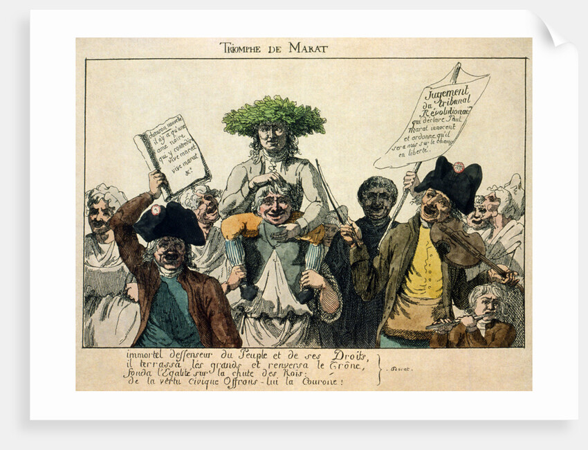 The Triumph of Marat, 1793 by French master