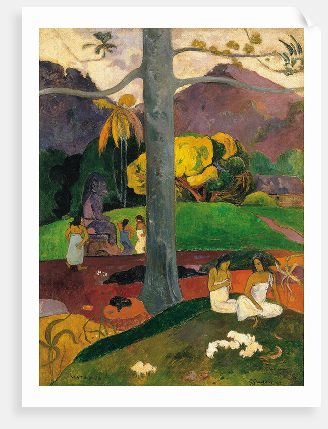 Mata Mua (In Olden Times), 1892 by Paul Eugéne Henri Gauguin