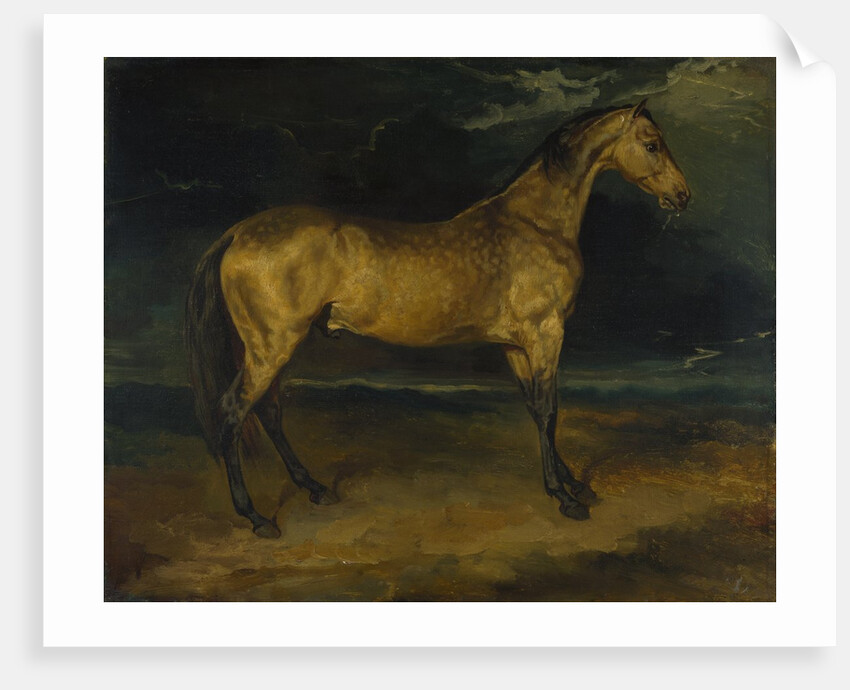 A Horse frightened by Lightning, ca 1814 by Théodore Géricault