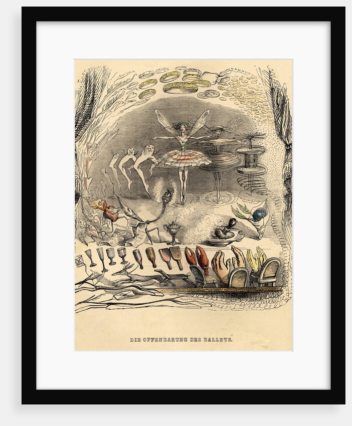 The revelations of Ballet, 1840s by Jean-Jacques Grandville