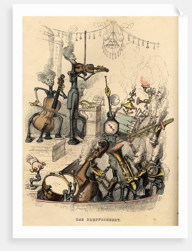 Steam Concert, 1844 by Jean-Jacques Grandville
