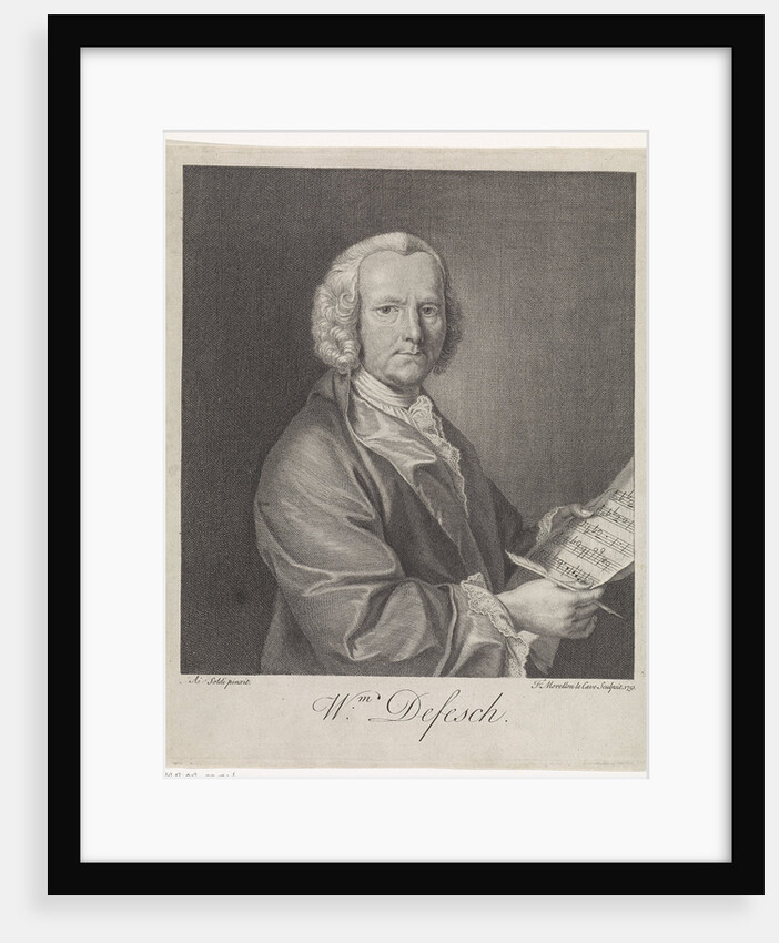 Portrait of the Composer Willem de Fesch, 1751 by François Morellon de La Cave