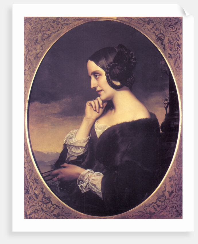 Portrait of Marie d?Agoult, 1843 by Henri Lehmann