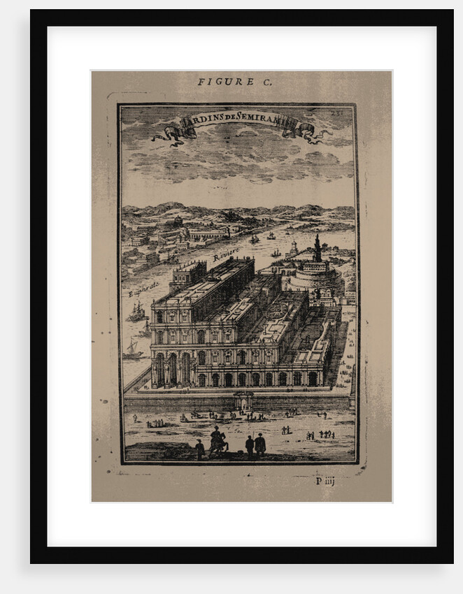 Hanging Gardens of Semiramis, 1683 by Alain Manesson Mallet