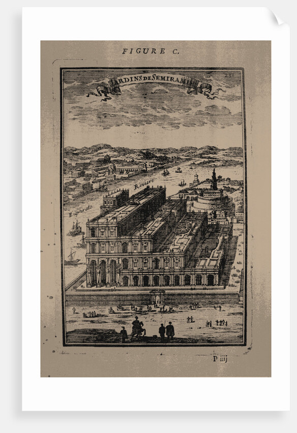Hanging Gardens of Semiramis, 1683 by Alain Manesson Mallet
