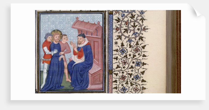 Christ before Pilate (Book of Hours), 1400s by Master of Troyes