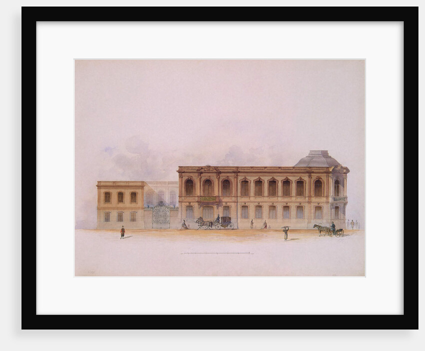 The Stroganov Palace in Saint Petersburg. Facade, 1863 by Jules Mayblum