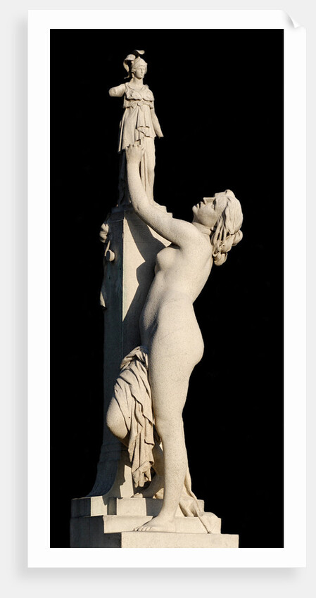 Cassandra seeking the protection of Pallas, 1877 by Aimé Millet