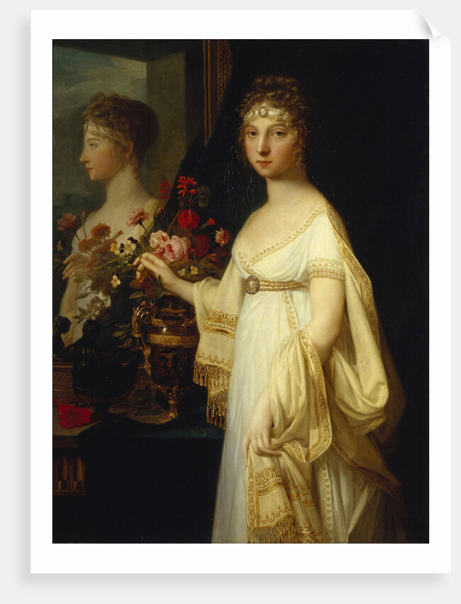 Portrait of Empress Elizabeth Alexeievna, Princess Louise of Baden, 1802 by Jean Laurent Monnier