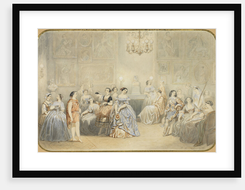 Élisa Rachel in the foyer of the Comédie Française by Henry de Montault