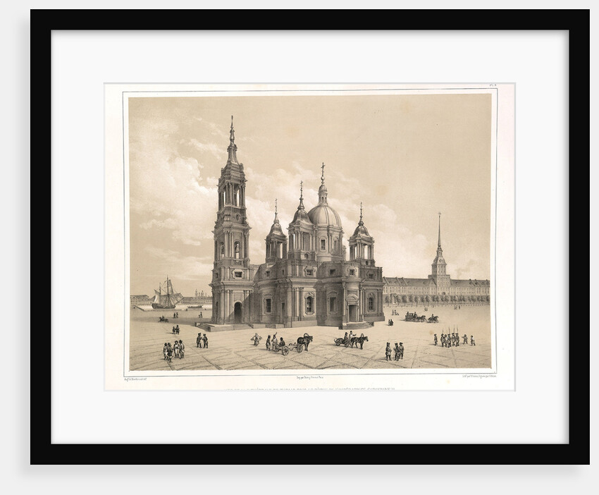 View of the Saint Isaacs Cathedral at the Time of Catherine II by Auguste de Montferrand