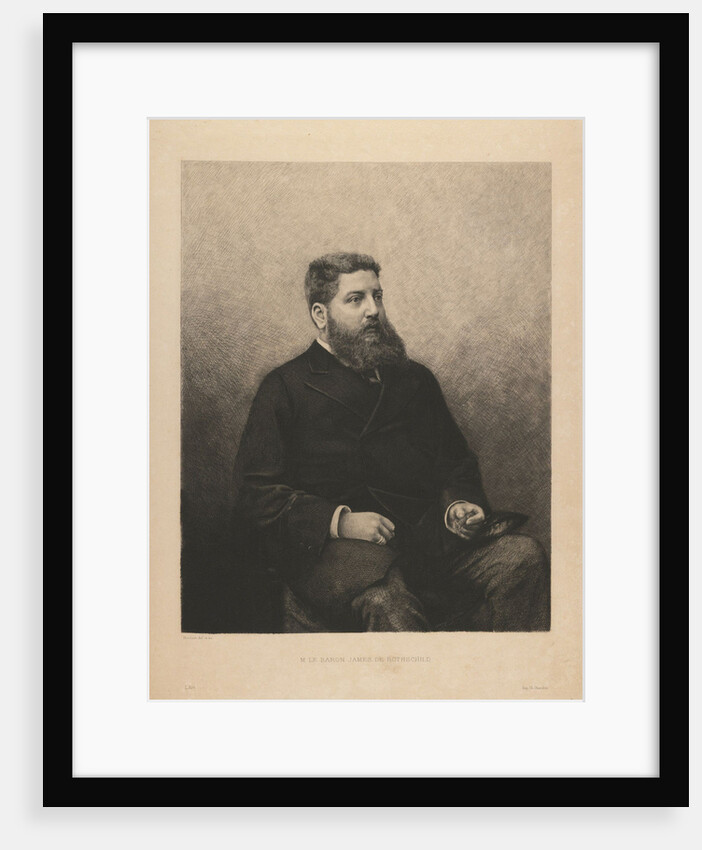 Portrait of James-Edouard de Rothschild, 1870s by Daniel Charles Marie Mordant