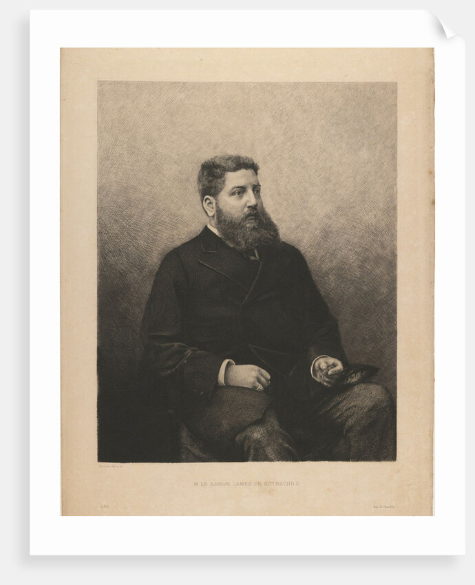 Portrait of James-Edouard de Rothschild, 1870s by Daniel Charles Marie Mordant